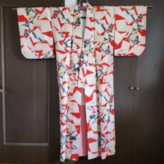 銘仙 格子柄 しつけ糸付き 未着用