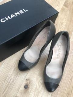 CHANEL シャネル パンプス ヒール 黒 36