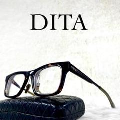 ✨極美品✨　DITA シルバー ブラック サングラス　ケース付き DITA サングラス ブラックレンズ シルバーフレーム