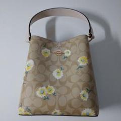 COACH フラワープリント ショルダーバッグ