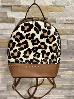 【美品】 DIANAのレオパード柄のミニリュック 美品】 DIANAのレオパード柄のミニリュック