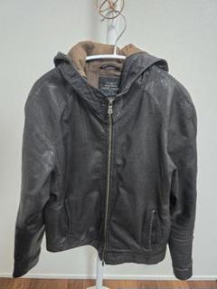UNITED ARROWS フード付きレザージャケット