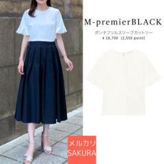 【美品】2022 エムプルミエ　 ポンチフリルスリーブカットソー　ブレンヘイムのサムネイル