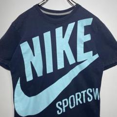 NIKE ナイキ　Tシャツ　サイズM デカロゴ　インパクト大　スウォッシュ　古着