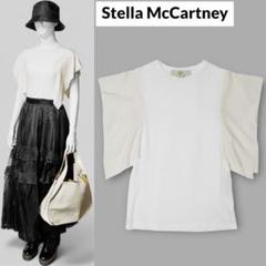 美品★定価4,3万★Stella McCartney★シルク スリーブ Tシャツ 美品☆定価4,3万☆Stella McCartney☆シルク スリーブ Tシャツ