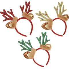3点セット クリスマス カチューシャ クリスマス飾り ヘアバンド トナカイ