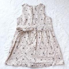 【極美品】bebe べべ ワンピース ノースリーブ スカート 95 総柄