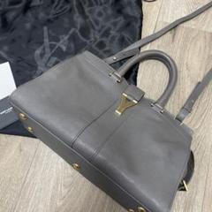 【イブサンローラン】カバスシックミニ【ダークグレー】 YVES SAINT LAURENT (イヴサンローラン) サックY カバスシック
