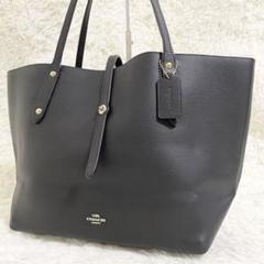 COACH(コーチ) / トートバッグ/マーケット/レザー/ベージュ/無地