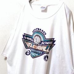 ヘインズ アイダホハイスクールバレーボール Tシャツ ホワイト白 XL 古着