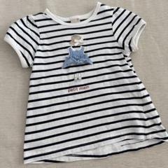 petit main ストライプ Tシャツ 100cm