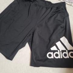 adidas 黒 ハーフパンツ Lサイズ　アディダス