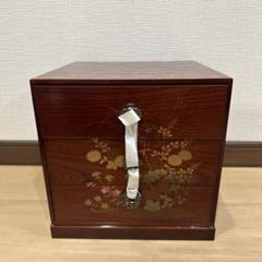 【新品】会津塗　三つ引き出し　椿　(高級木製漆器)(箱あり) m82729332044_1.jpg?1701648553