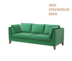 歳末特価！★生産終了★IKEA最高級ライン STOCKHOLM 3シーターソファ 北欧スウェーデンのブランド IKEA(イケア)の高級ラインSTOCKHOLM