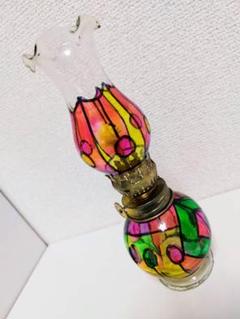 【未使用品】香港製　オイルランプ　アンティーク　レトロ雑貨