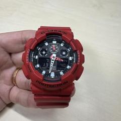 【電池交換済み】G-SHOCK GA-100B 5081 赤 REDのサムネイル