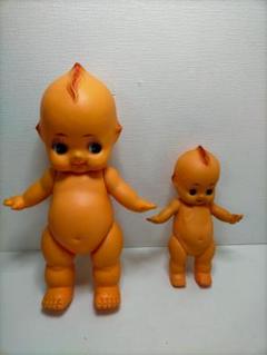 キューピー人形　大きい　約55cm オレンジの羽根　レトロ　昭和　インテリア キューピー人形 大きい 約55cm オレンジの羽根 レトロ 昭和