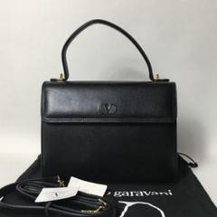 2506-296｜ヴァレンティノ ガラヴァーニ 2WAYバッグ レザー ブラック