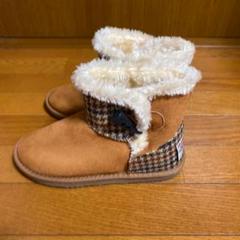 未使用品 ハリスツイード ムートンブーツ Lサイズ