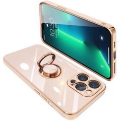 iPhone13 pro ケース リング付き アイフォンリング カバー ピンク