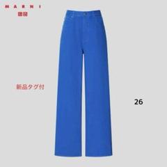 新品タグ付き☆UNIQLOバギーカーブジーンズ☆25(63.5)☆67Blue m92115216084_1.jpg?1720878599