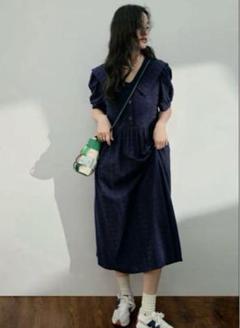 KUOSE クオセ　ハートボタンニットロングワンピース KUOSE クオセハートボタンニットロングワンピース