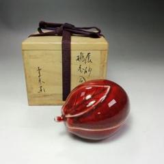 水差 銘 茶道具 茶器 木箱つき 作家物 時代物 明治期 松葉 蒔絵 木製 棗(共箱付き、金地、松の実、茶器