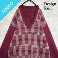 No.1342 VINTAGE ヴィンテージ 古着 ニット セーター チェック柄