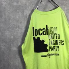 Engineers, Local 150 USA古着 歯車 ゆるだぼ Tシャツ