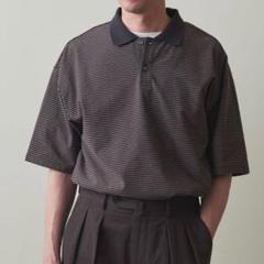 ＜Steven Alan＞ 40//ツイスト ボーダー ポロシャツ ―LOOSEのサムネイル