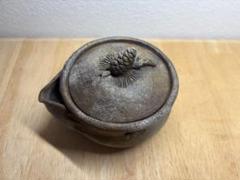 ⑦備前焼 宝瓶  宝瓶セットぐい呑 湯呑み 酒杯 湯冷まし 手びねり 登り窯 竹 楽天市場】緑釉宝瓶・湯冷ましセット かぶせ茶付き 熊谷孝司