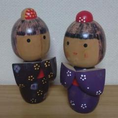 木彫りこけし人形約32体コレクション KOKESHI 日本人形 着物 木製 昭和レトロ アンティーク こけし