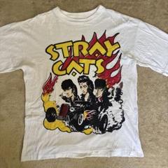 【美品】STRAY CATS ストレイキャッツ tシャツ　ヴィンテージ フレイム