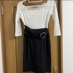 タイトモノトーンベルト付きドレスワンピース