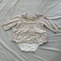 MIKIHOUSE 花柄ロンパース 70cm