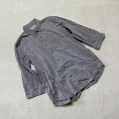 ⭐クロコダイル⭐美品 デニム生地 ロングシャツ Yシャツ カジュアル M