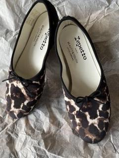 『美品』repetto レペット　MANON 別注　バレエシューズ　レオパード repetto(レペット) / レペット/MANON レオパードバレエシューズ