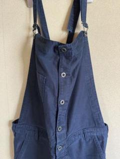 ジョンブルjohnbullフレンチサロペットネイビーL