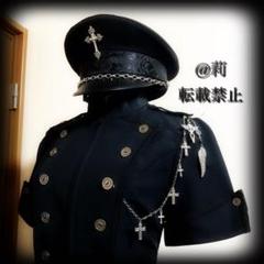 一点物 -Exousia-軍帽 ポリスハット カスタム軍帽 シルバー 銀