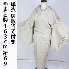 美品 単衣 着物“これは何かが起こりそう！雲と光と息吹の粋な空
