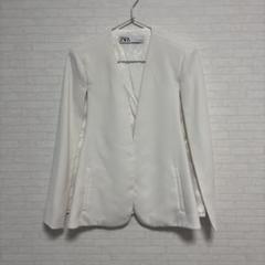 ZARA ZW COLLECTION ケープジャケット ホワイトXS - メルカリ