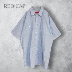 【RED CAP レッドキャップ】　古着　USA製　ワークシャツ　メンズ　大きめ