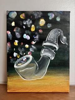 【真作】絵画　油彩10号　夏の海辺　活気溢れるビーチの風景画　海の休日　V132 海（青島ビーチ） 油絵 F6 絵画 gallery Ymin 通販 13890292