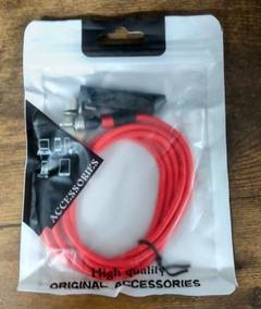 3in1 マグネット式　充電ケーブル　1m　レッド