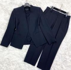 Theory セットアップスーツ ノーカラー ネイビー ジャケット&パンツ セオリー セットアップ スーツ ノーカラージャケット パンツ