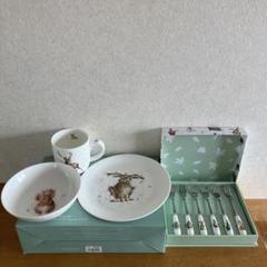 ロイヤルウースター cup of cups プレート2枚セット Royal Worcester Cup of Cups Cup Saucer Plate 20cm Trio Set
