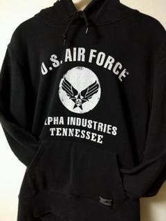 ✩.*˚★美品 ALPHA パーカー 黒 Mサイズ