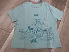 GAP 夏服　Tシャツ　半袖　ディズニー　105 100周年　水色　ミッキー