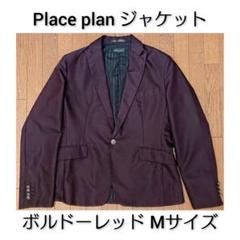 Place plan ボルドーレッド テーラードジャケット Mサイズ【超特価品】