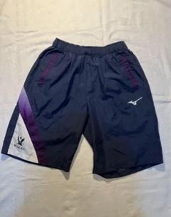 【非売品】明治大学ラグビー部ミズノショートパンツ ネイビー/パープル/ホワイト 非売品】明治大学ラグビー部ミズノショートパンツ ネイビー